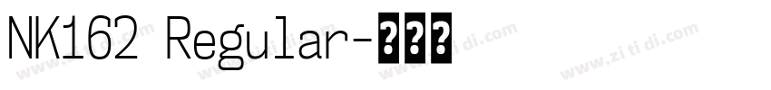 NK162 Regular字体转换